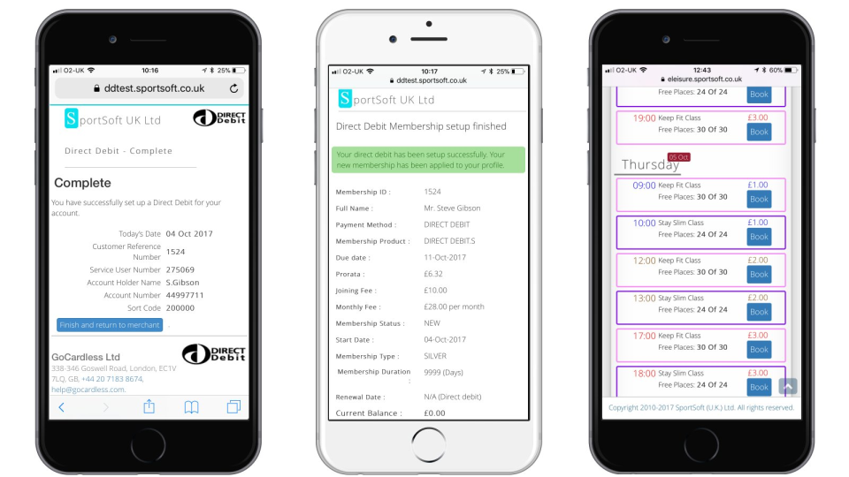screenshot of Small Club System